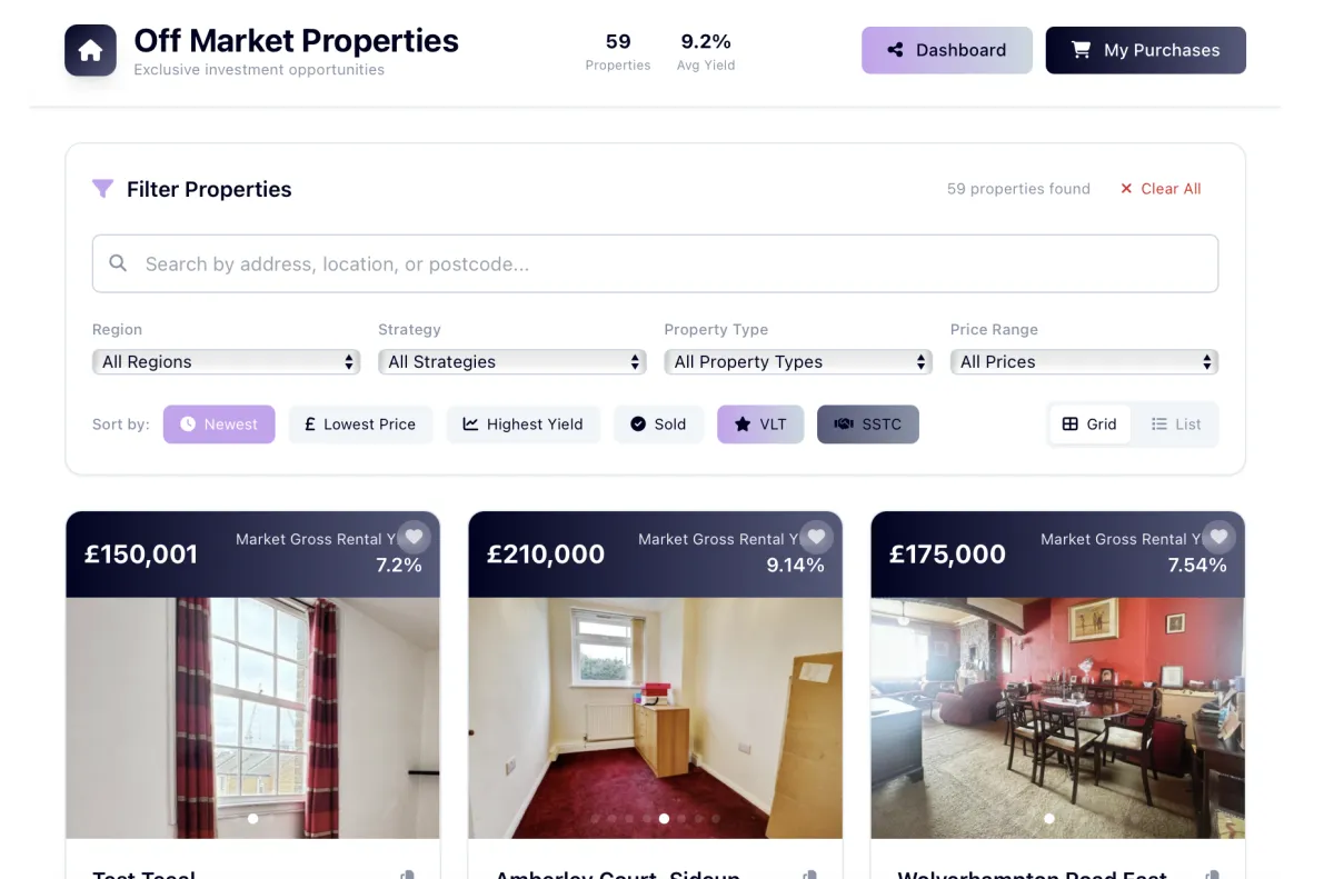 Te Sourcing Vault / Member Dashboard / Deal Sourcing CRM
