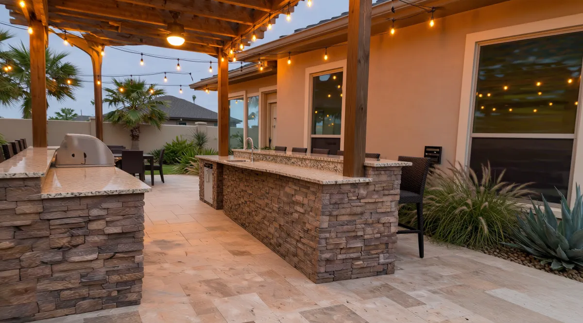Pergola & Outdoor Kitchen