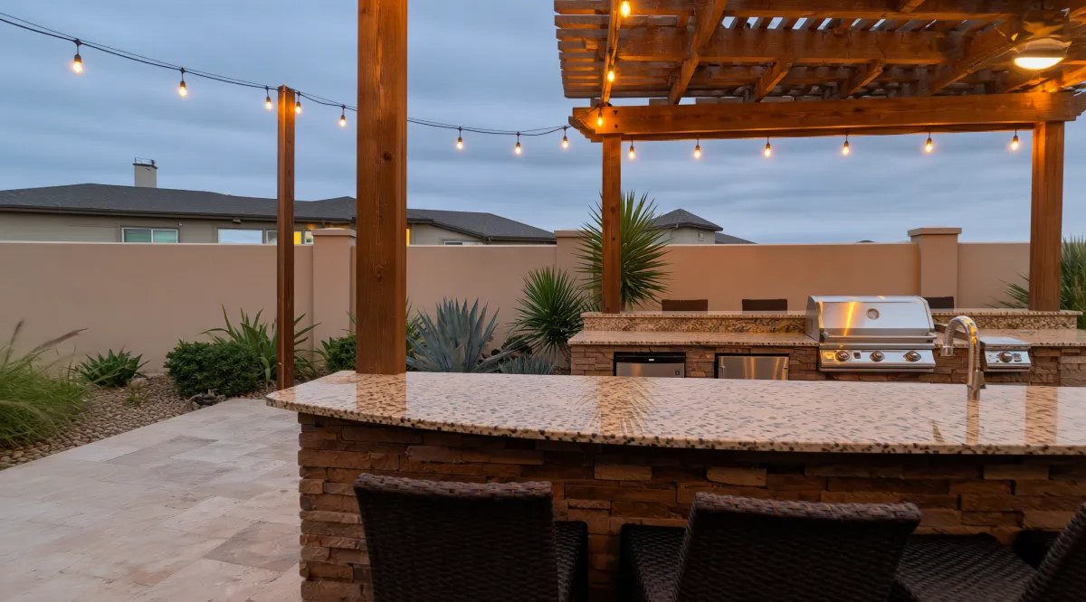 Full Outdoor Kitchen Build