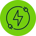 Locally-owned and operated electrical company icon representing community-focused service