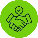 Transparent communication icon showing trust and clear customer updates in electrical services