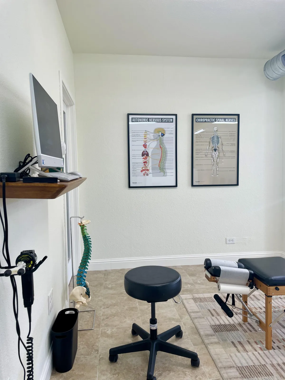 Digital X-rays used in chiropractic evaluation