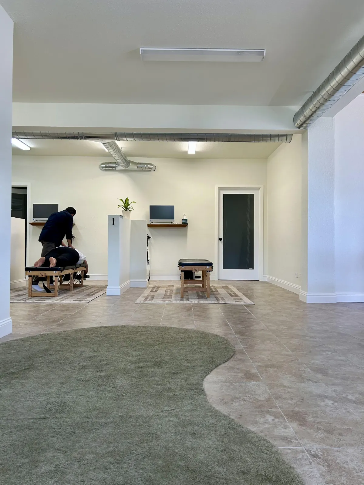 A warm editorial photo of a patient feeling steady and supported in a calming environment