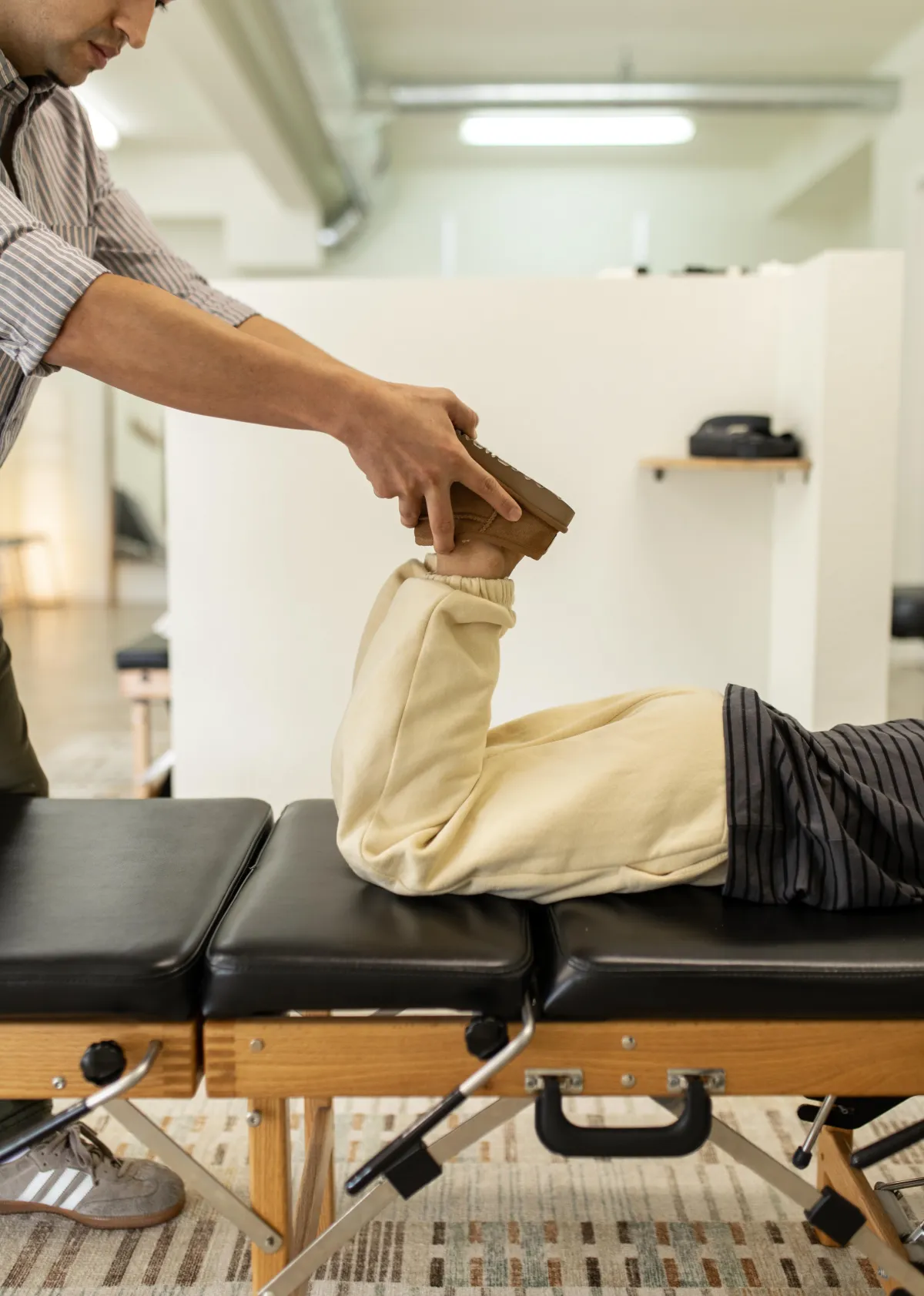 Gentle chiropractic adjustment for migraine relief