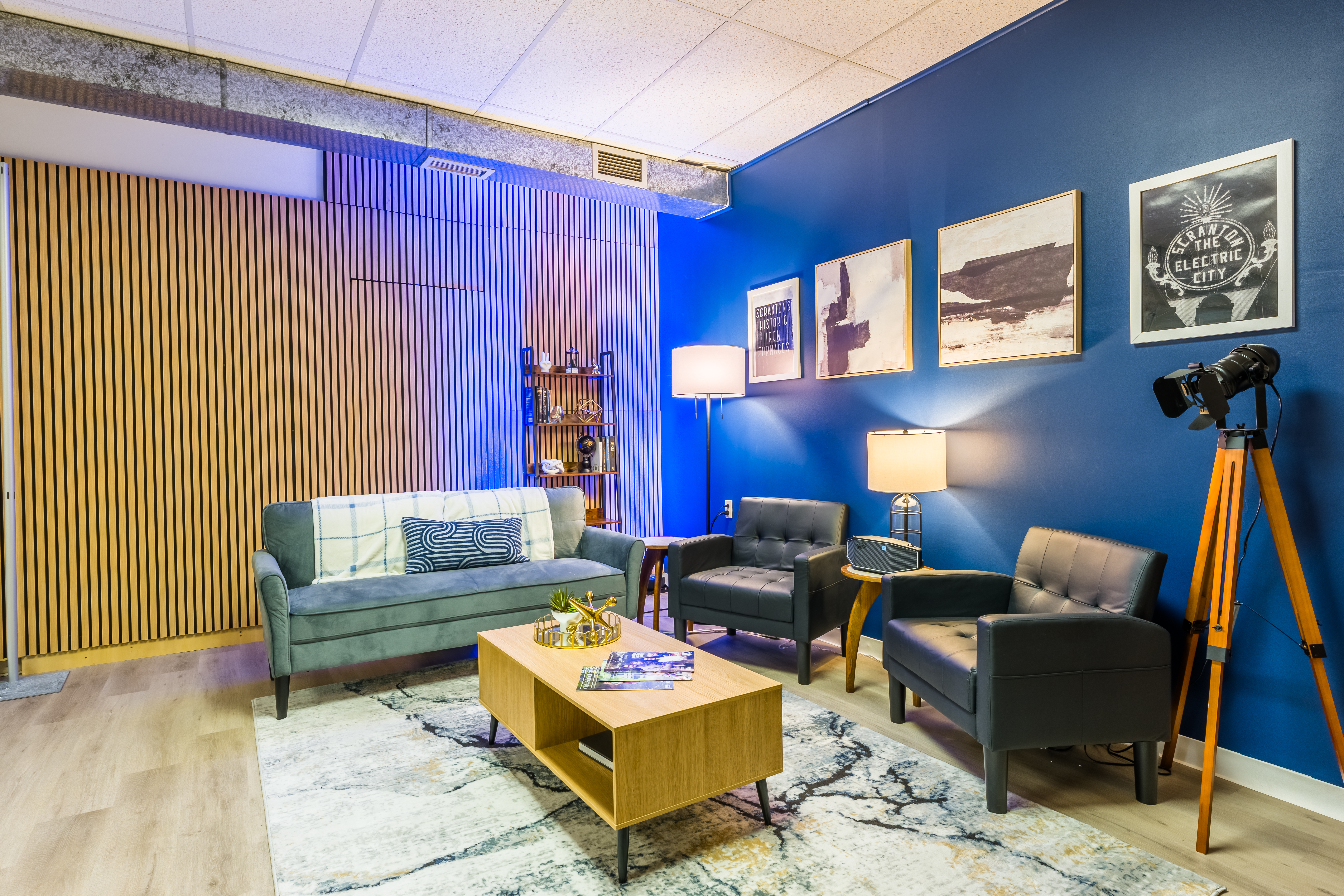 Creative content production in studio