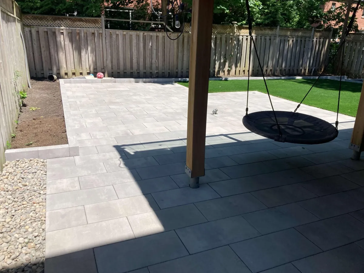 clean backyard