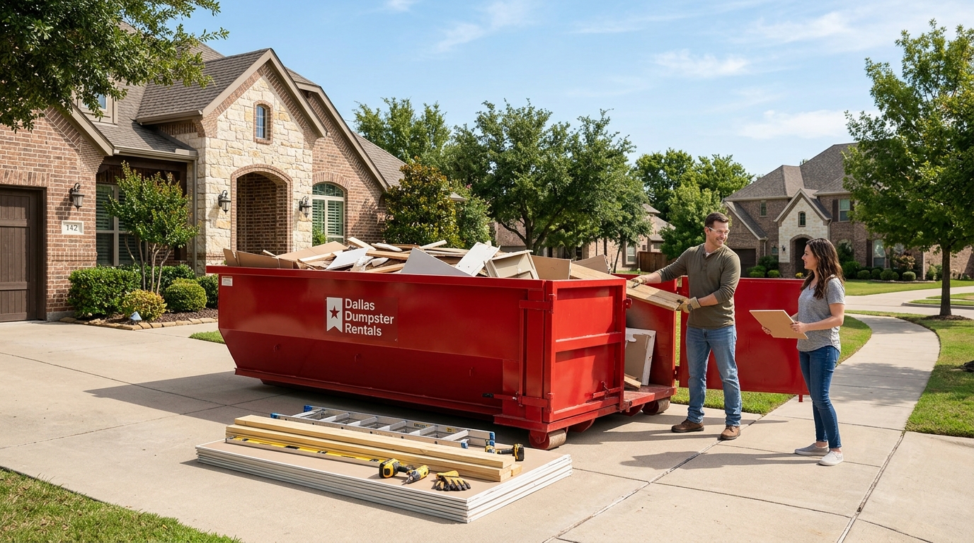 Choosing the Right Dumpster Size for Dallas Home Projects