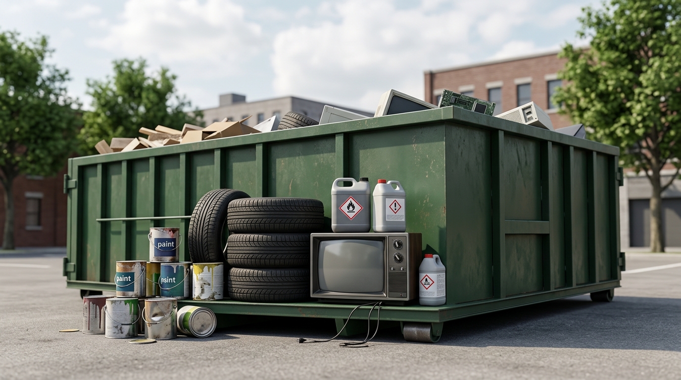What Items Are Prohibited in Dallas Dumpster Rentals?