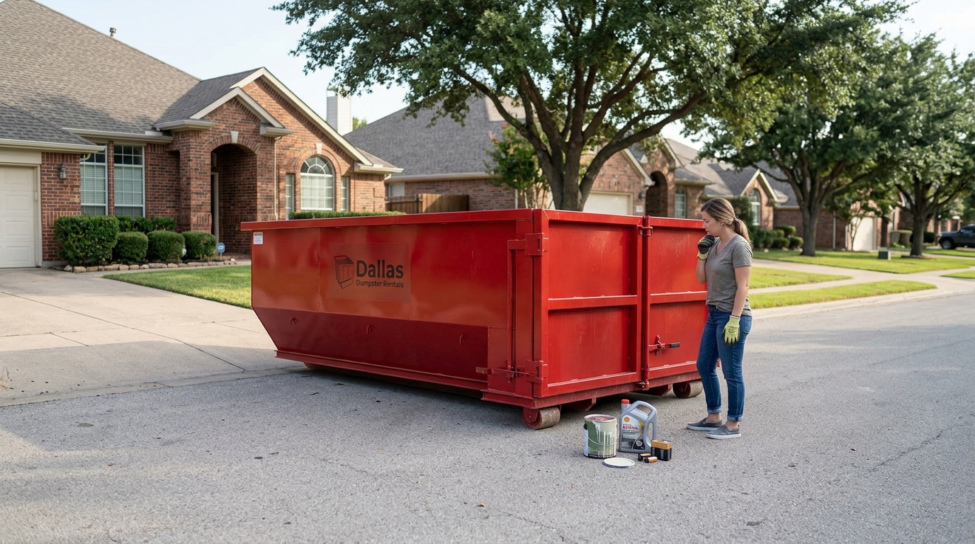 Prohibited Items List for Dallas Dumpster Rentals | Guide