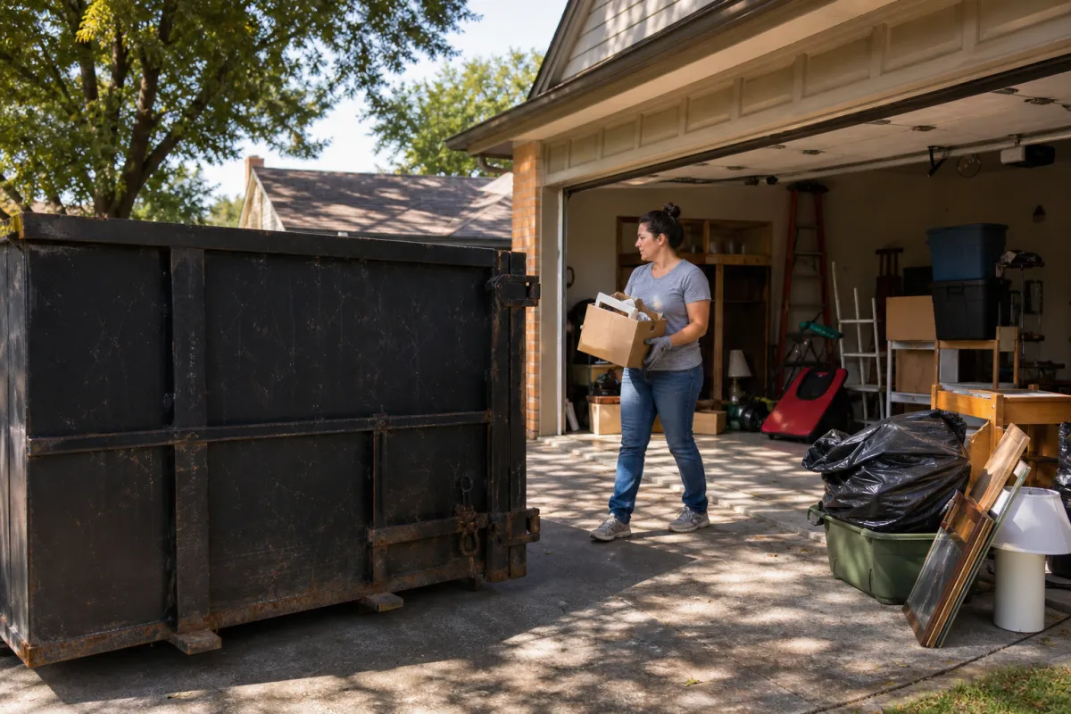 How to Rent a Dumpster for Garage Cleanout in Dallas