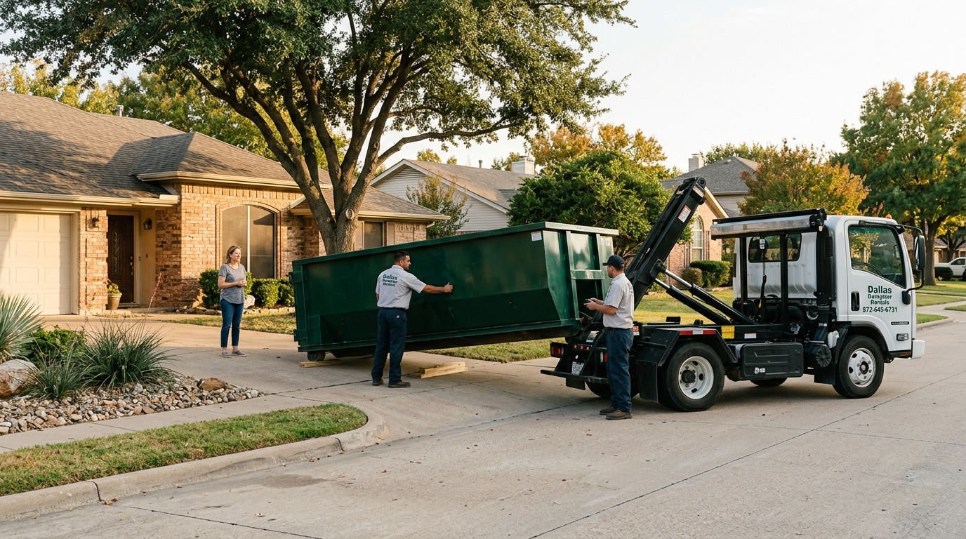 Same Day Roll Off Dumpster Delivery DFW Area | Dallas Dumpsters