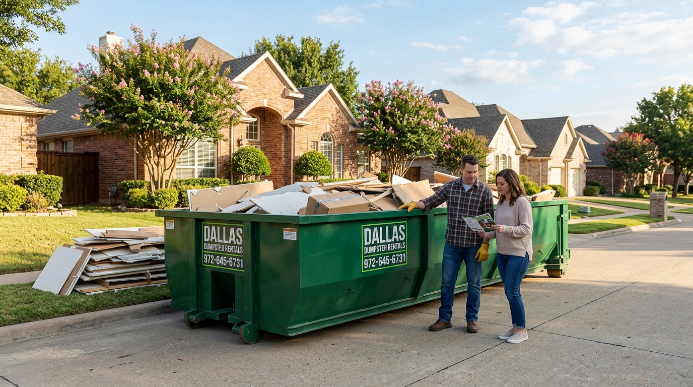 Planning a DFW remodel? Learn how to choose the right dumpster size for home renovation to save time and money. Professional tips for Dallas area homeowners.
