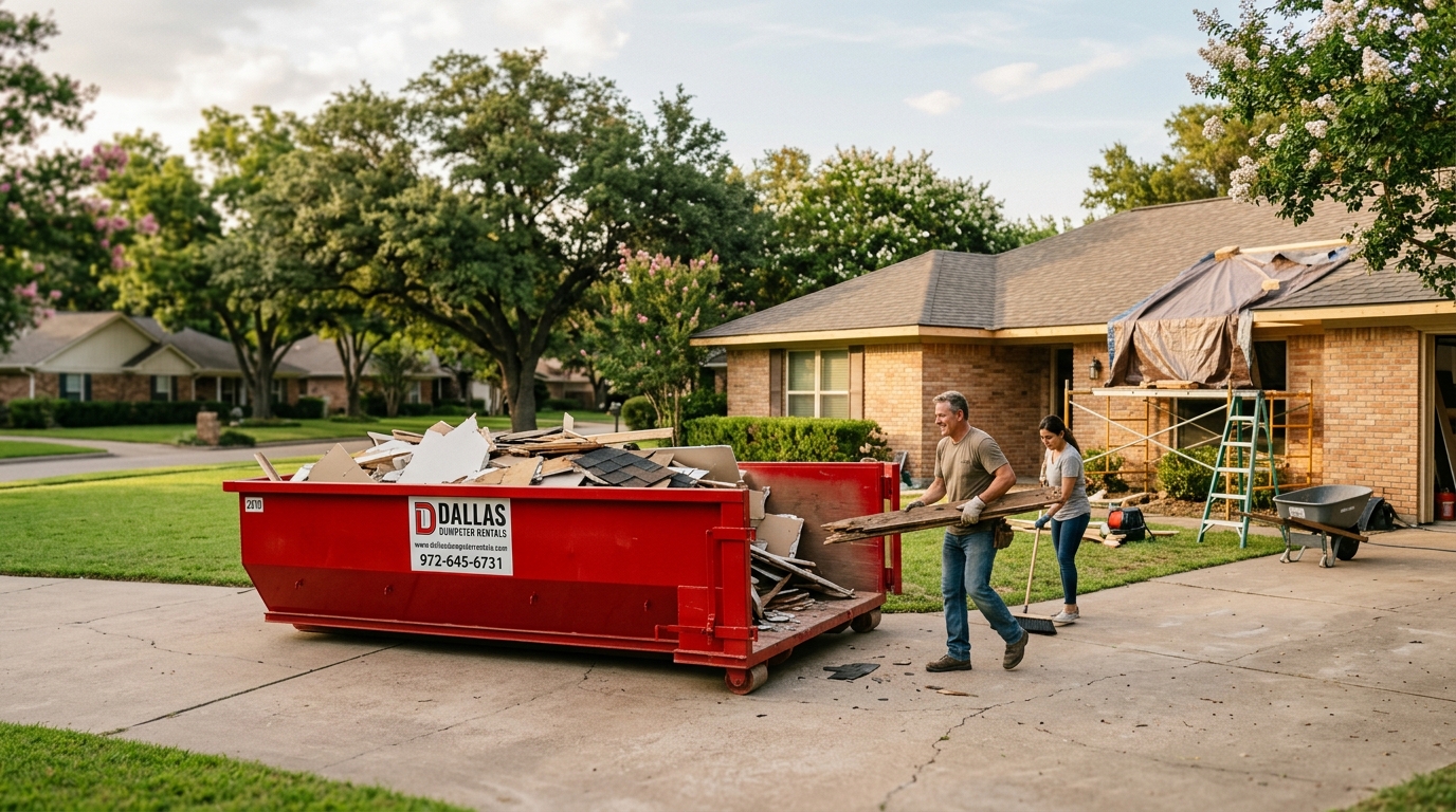 How to Choose the Right Dumpster Size for Dallas Home Renovations