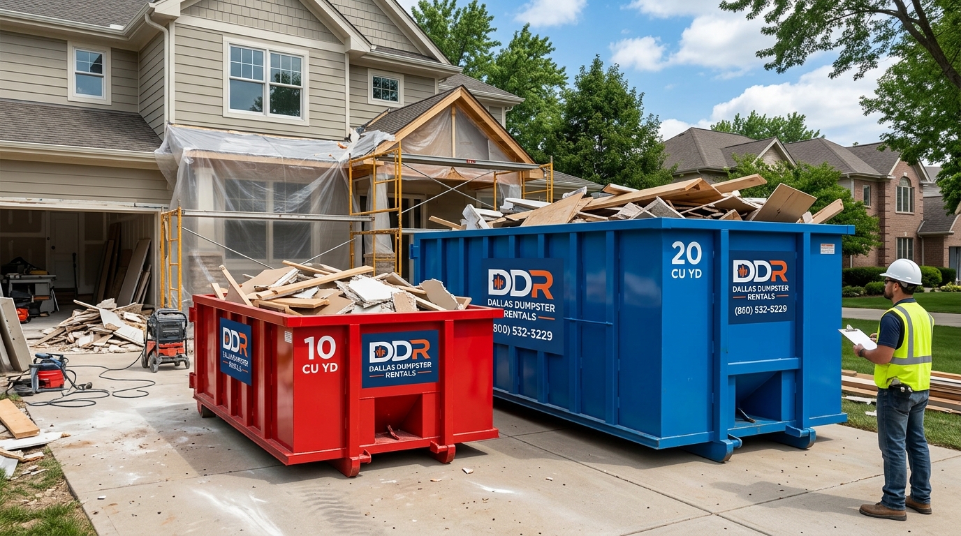 10 Yard vs 20 Yard Dumpster for Home Renovation Comparison