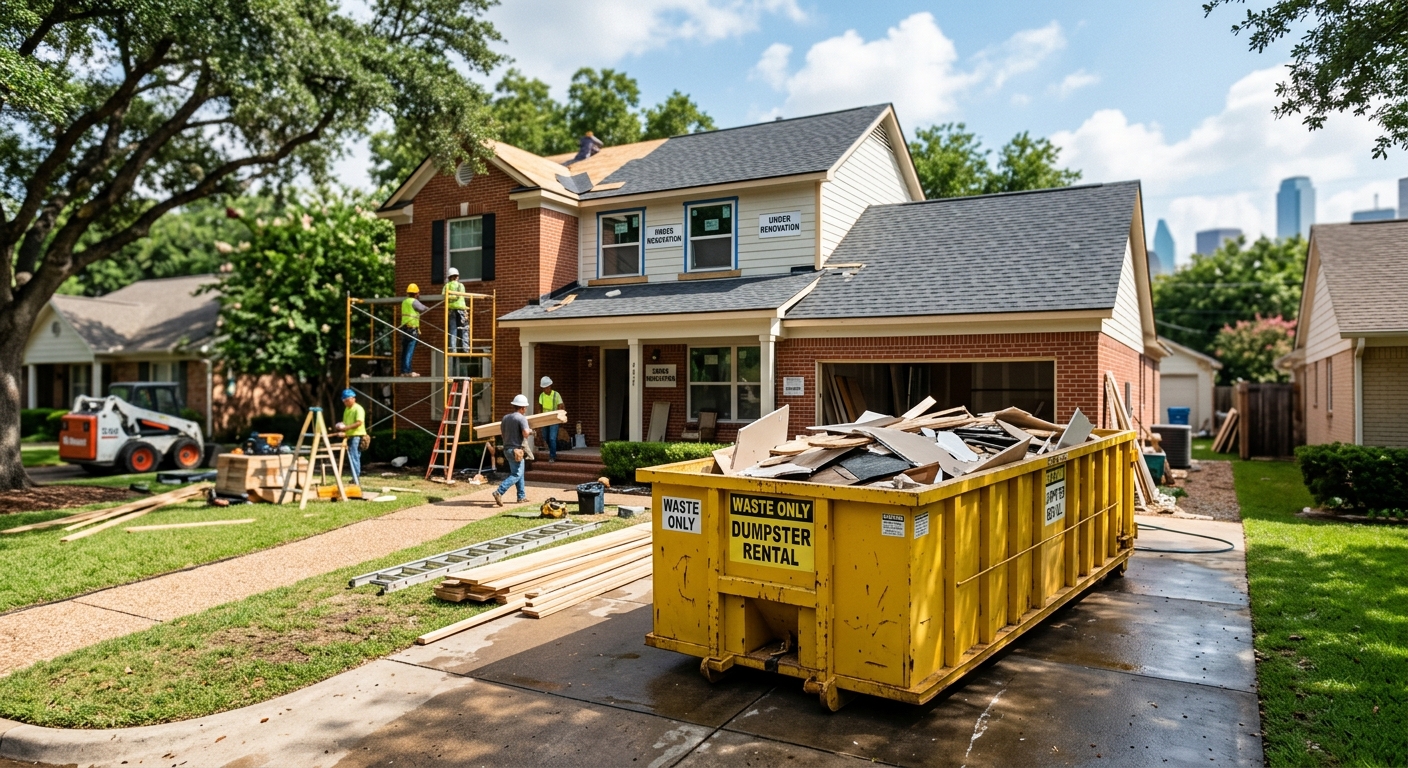 Best Dumpster Size for Home Renovation in Dallas