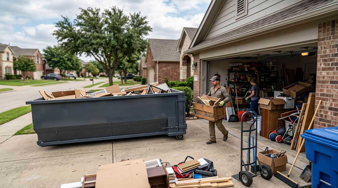 Best Way to Dispose of Garage Cleanout Debris in Dallas