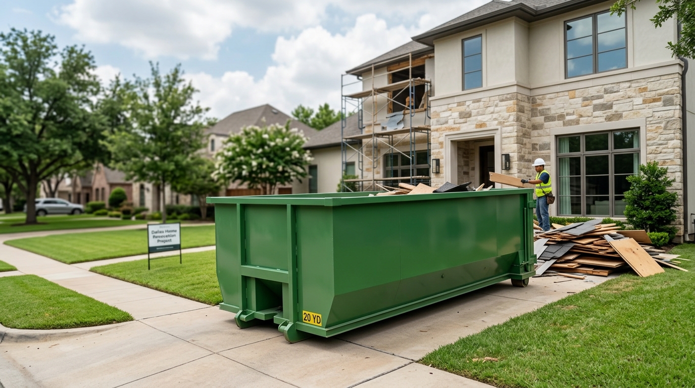 Choosing the Right Dumpster Size for a Dallas Home Renovation
