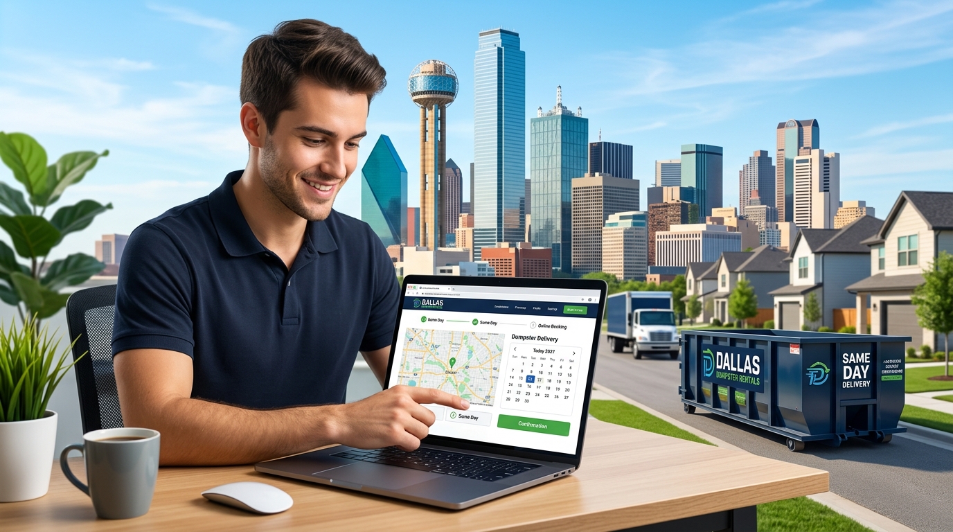 How to Book a Same Day Dumpster Rental in Dallas Online