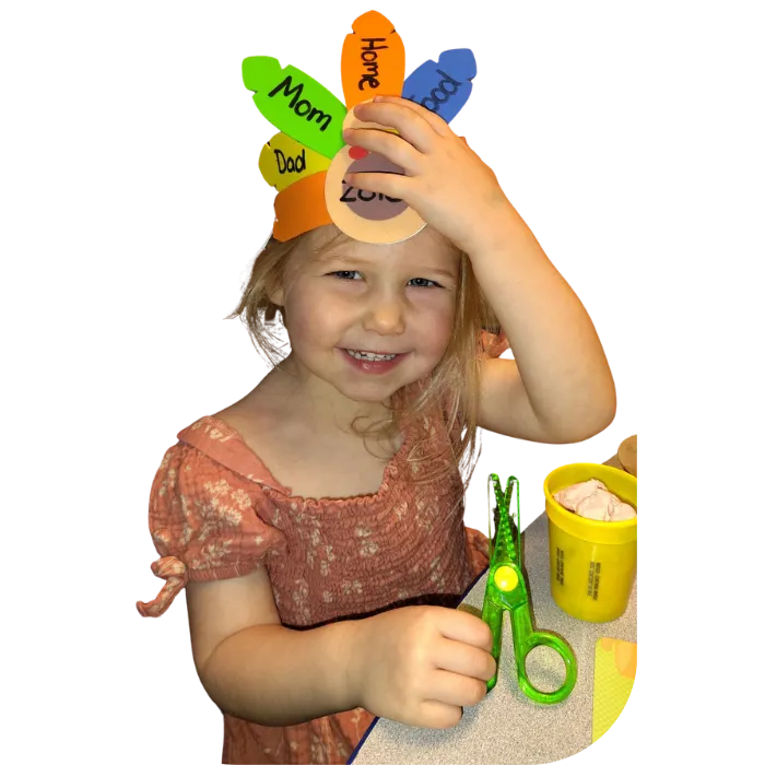 child learning in childcare center in Danville