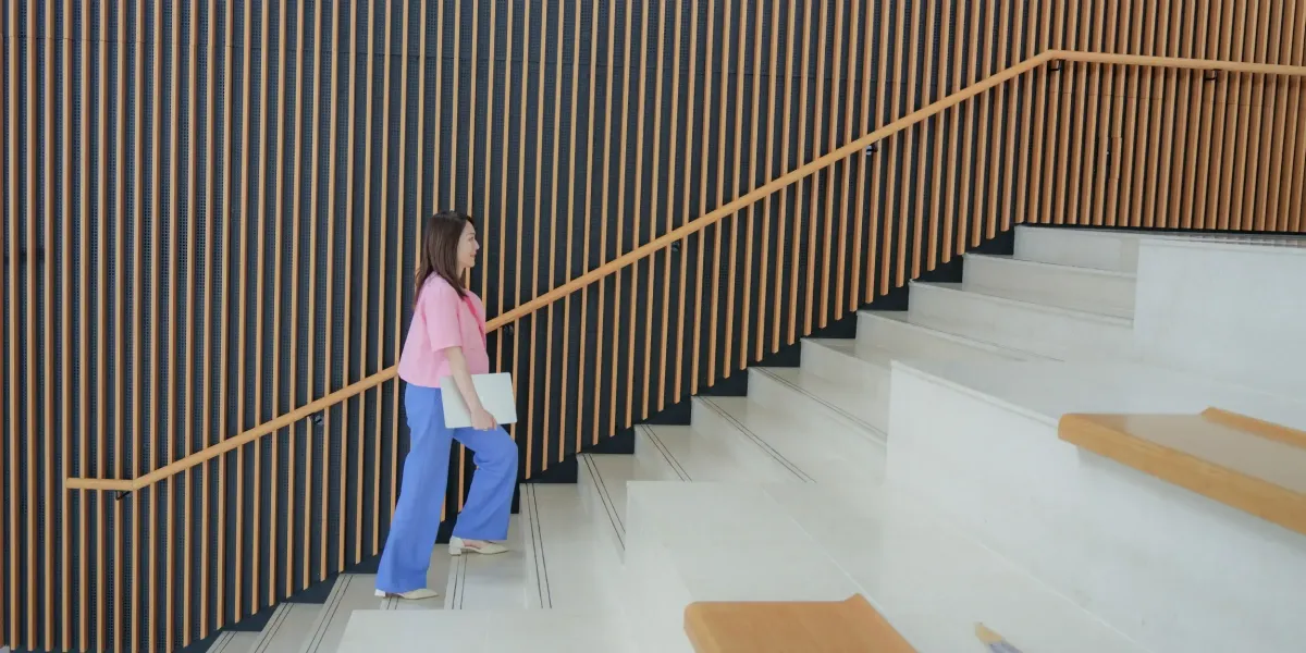 Natalie Walking Upstairs