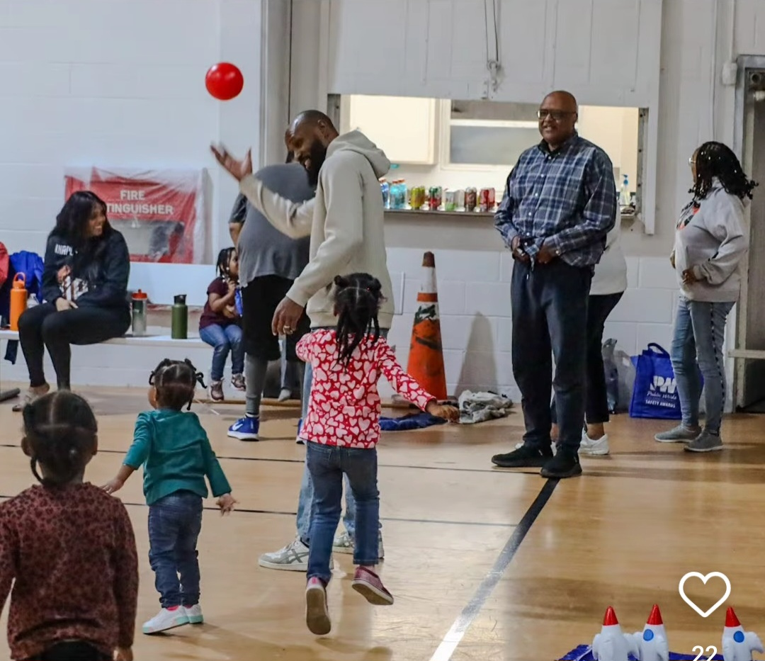 Multigenerational church community sharing joy and connection after Sunday service