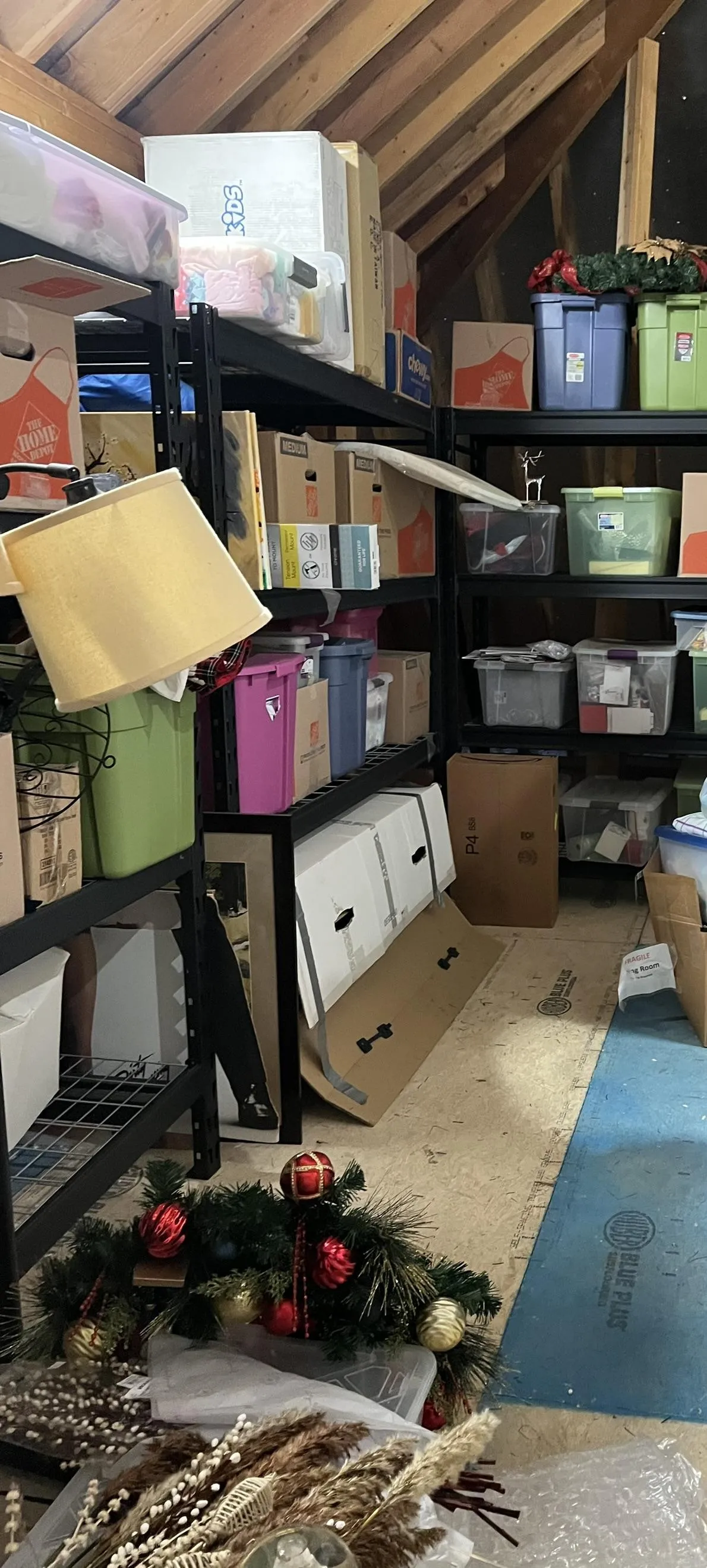 Closet messy before organizing