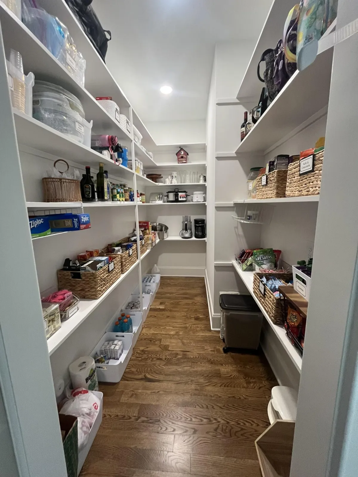 Pantry after decluttering and organizing