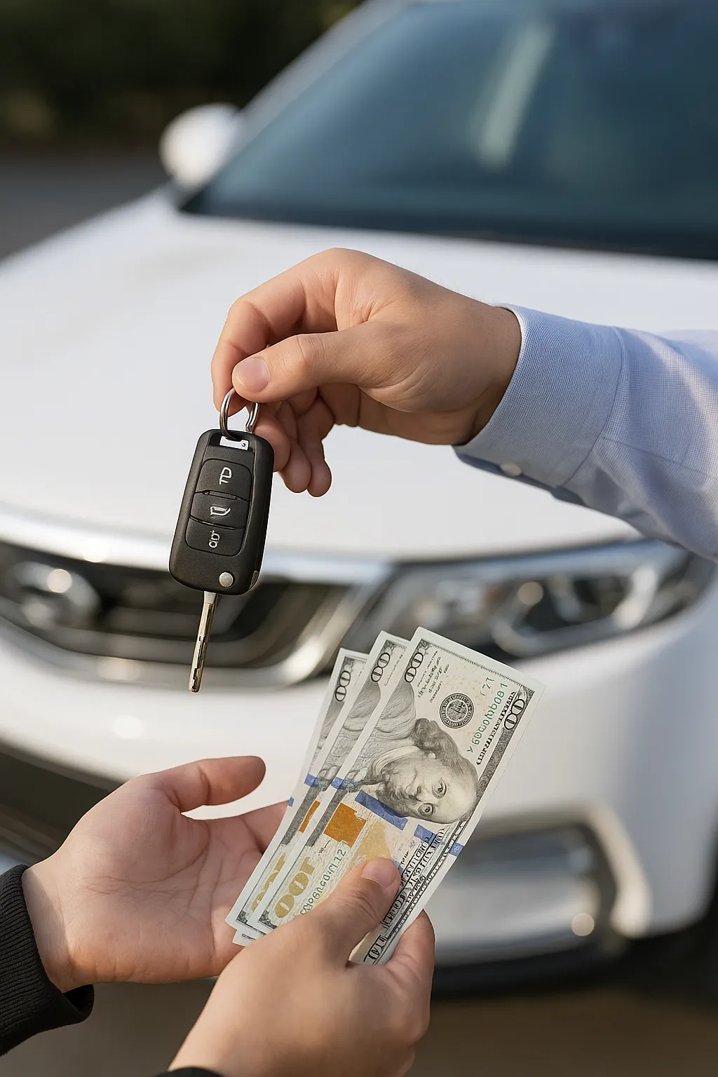 Persona vendiendo su carro usado en Panamá con ayuda de Autos Panamá