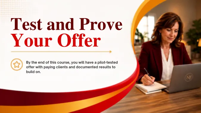 Test and Prove Your Offer