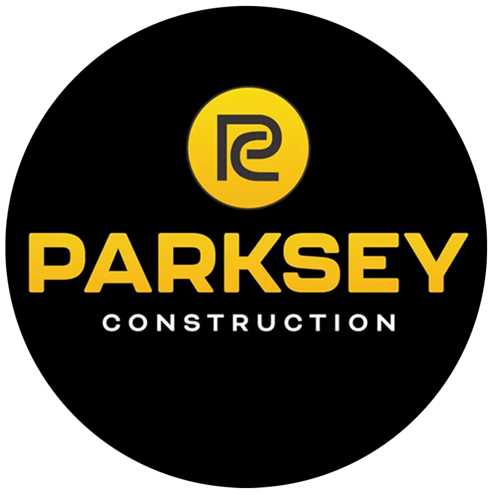 Parksey Construction company logo representing building services in New Plymouth