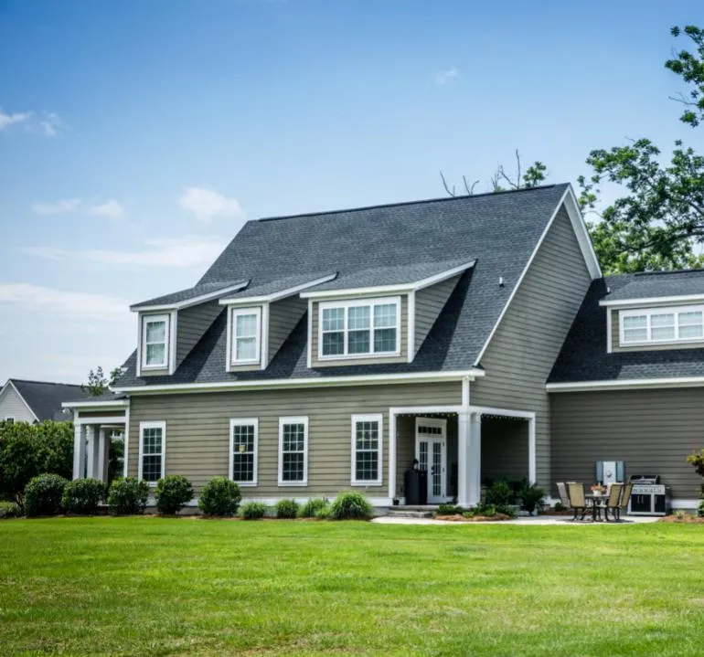 House with vinyl siding