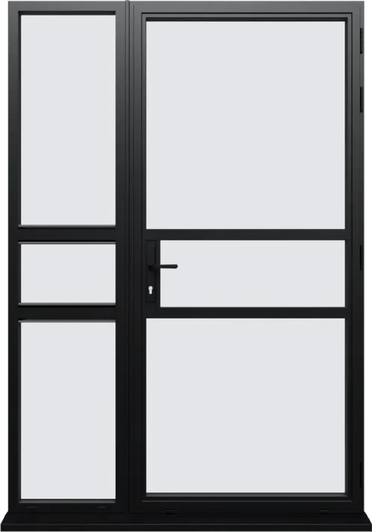 Door with side lights