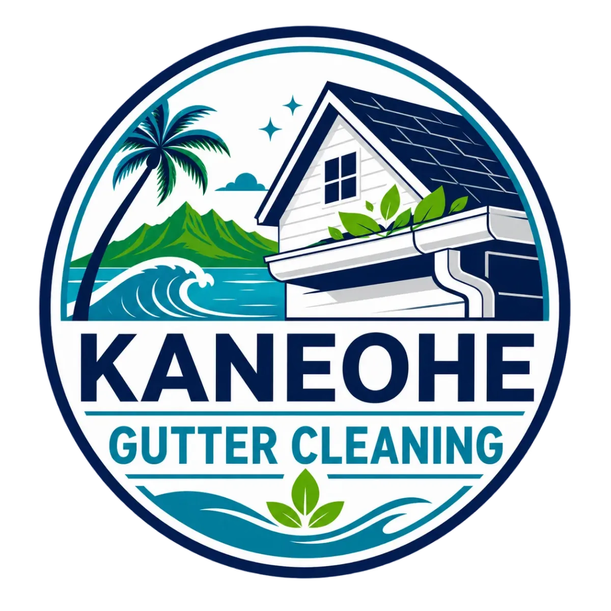 Professional gutter cleaning services in Kaneohe, Hawaii.