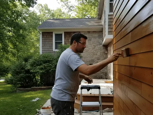 Northport, NY House Staining
