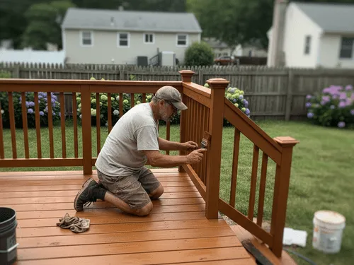 East Northport, NY Deck Staining