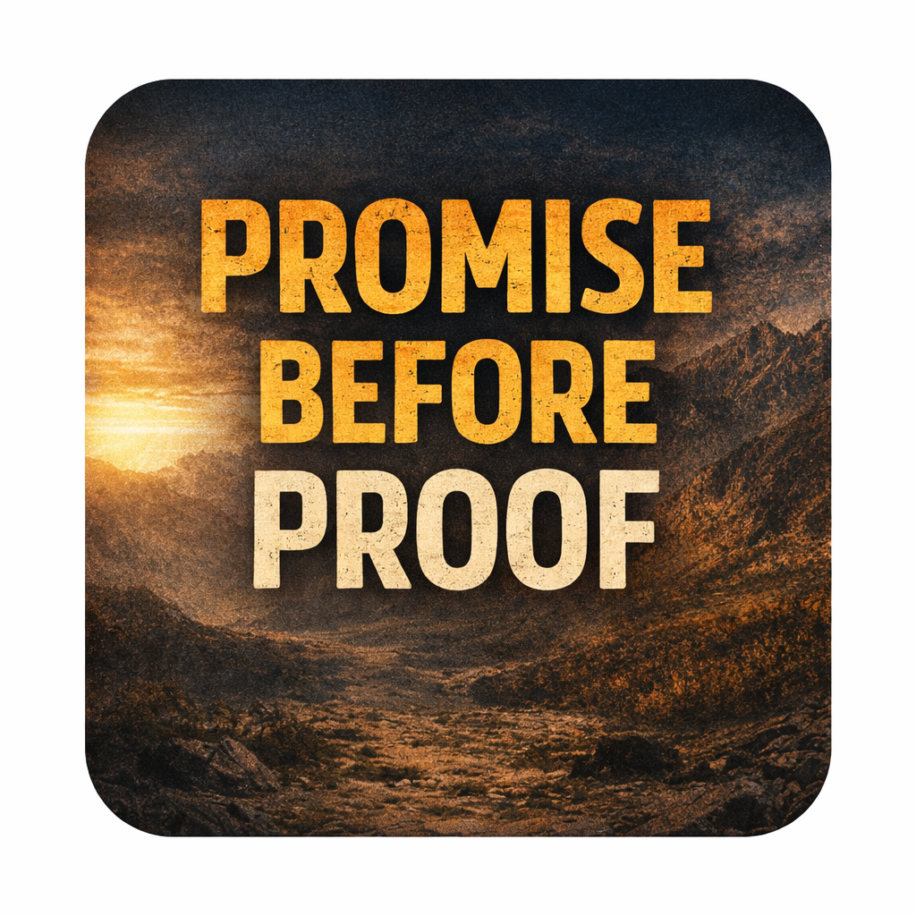Promise before Proof