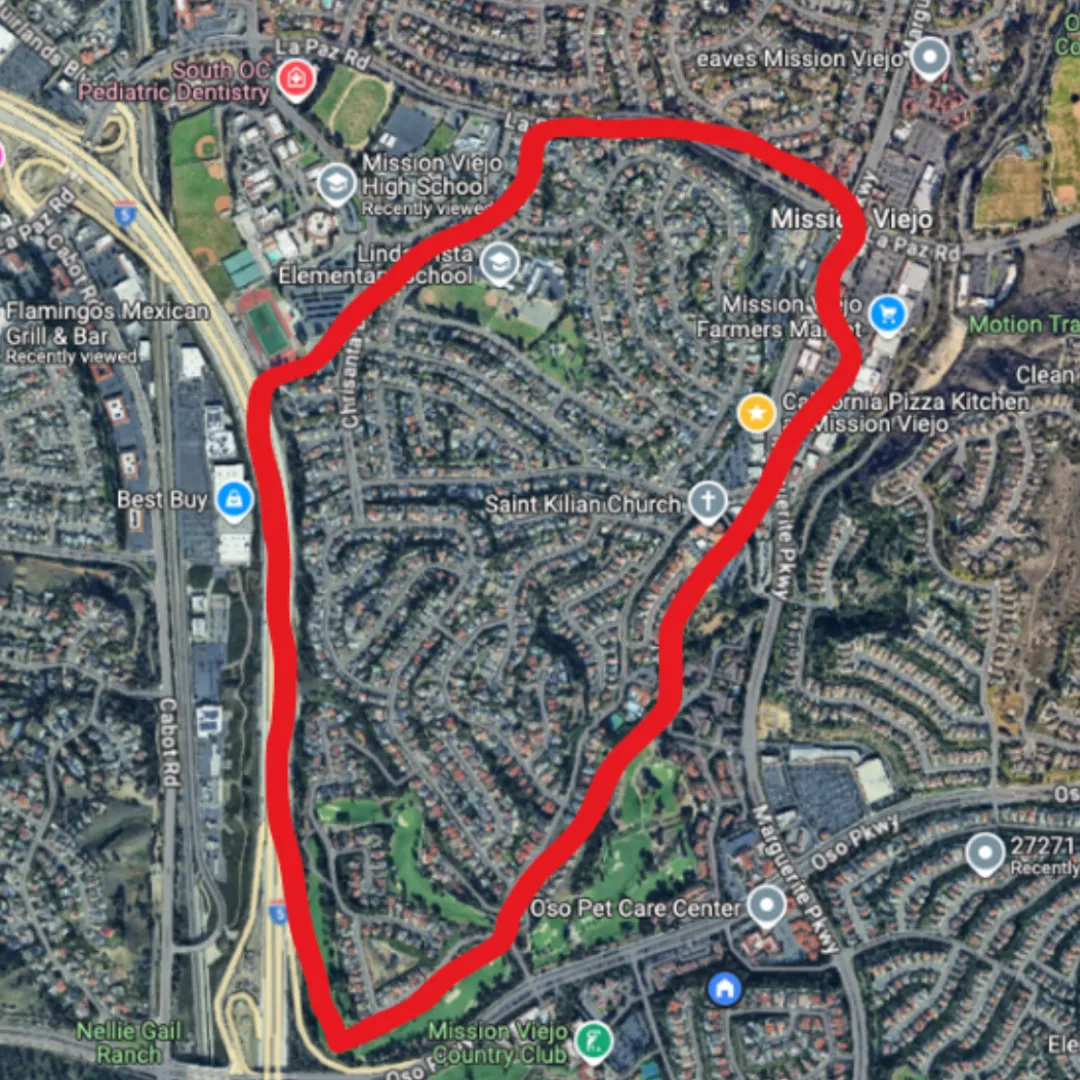 La Paz Central neighborhood in Mission Viejo, CA