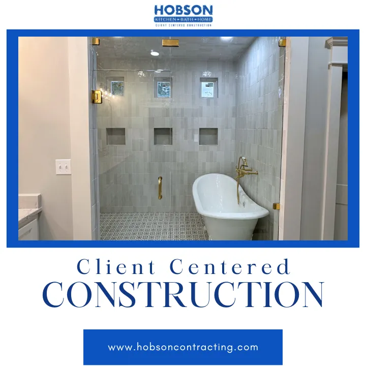 Custom tile work in a modern kitchen and bathroom remodel for residential home in tupelo ms
