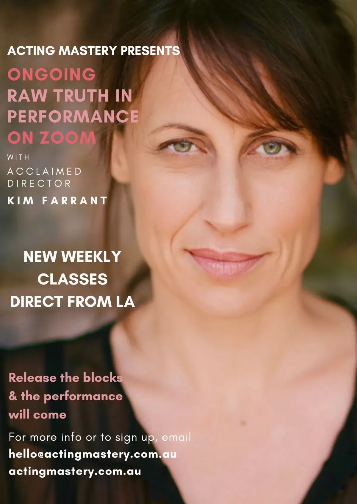 Kim Farrant Raw Truth in Performance acting class