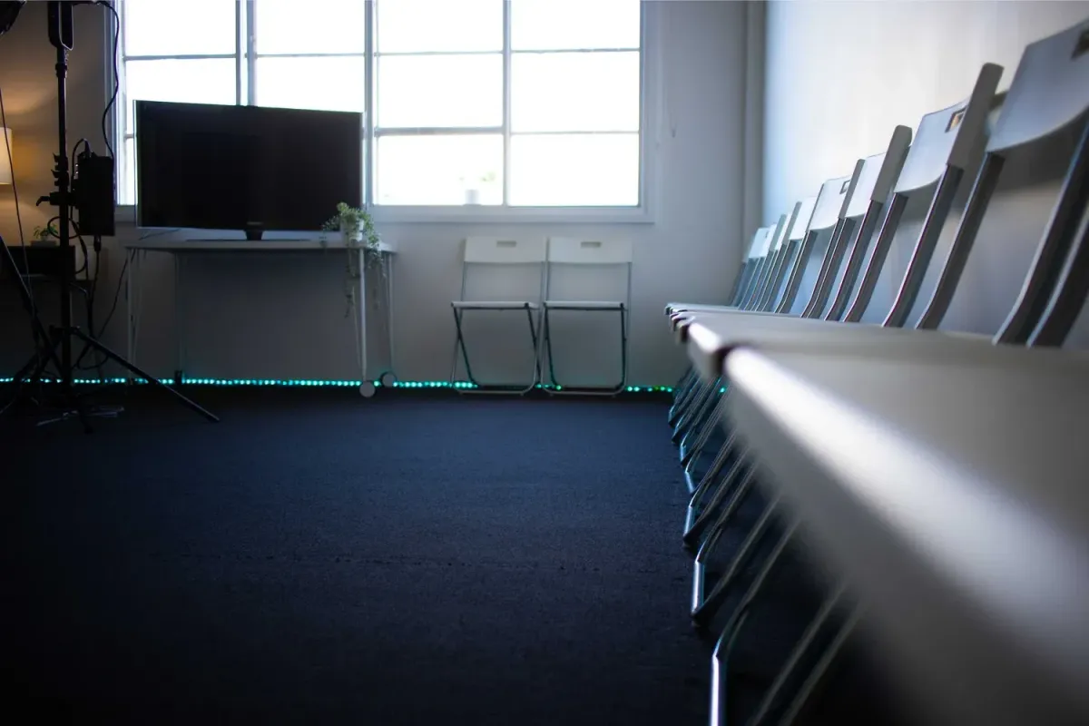Studio 2 commercial studio hire with filming equipment Sydney