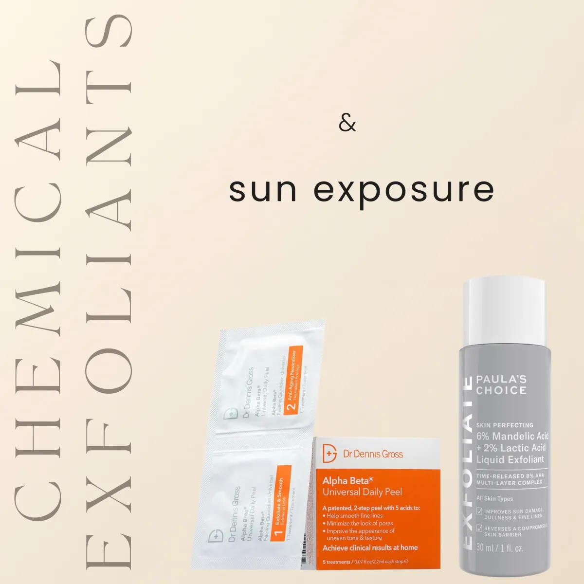 Using Chemical Exfoliants in Warmer Months