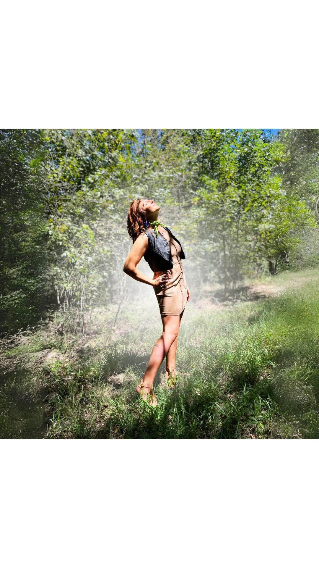 Jessica Lewis practicing holistic healing
