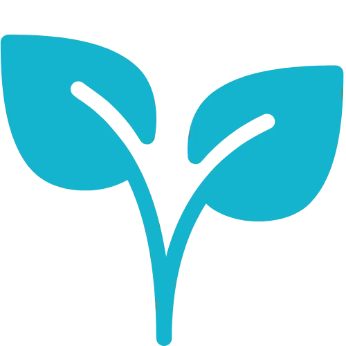 White line-art icon depicting three stylized human figures, representing a group or community