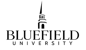 Bluefield University logo representing accredited graduate education and The Whigham School's academic partnership supporting global leadership and international studies.