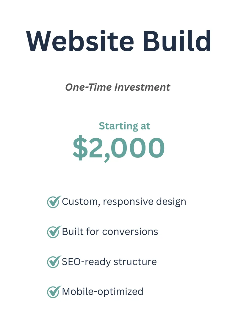 Custom website development service.