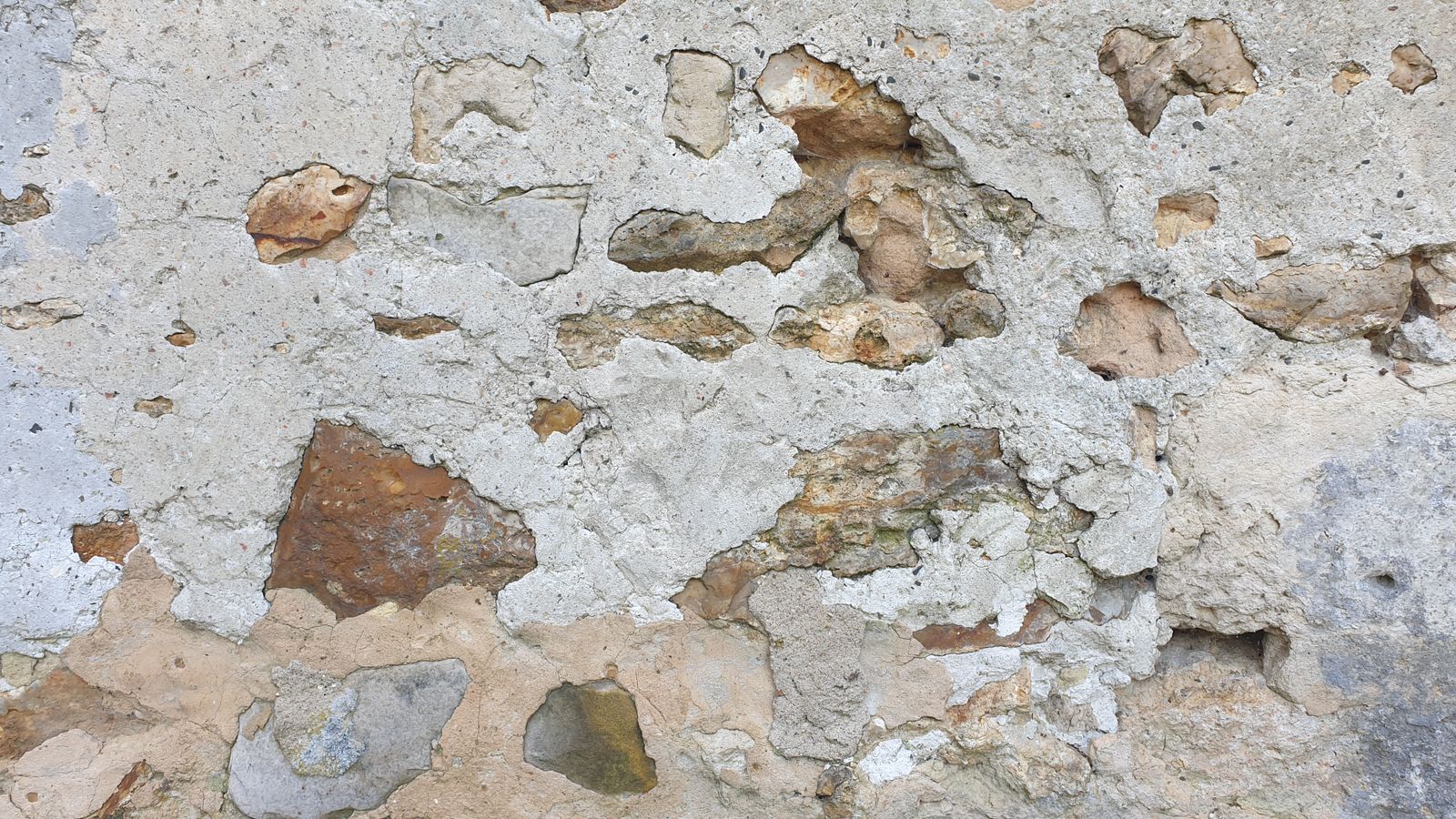 Close-up of weathered, failing paint