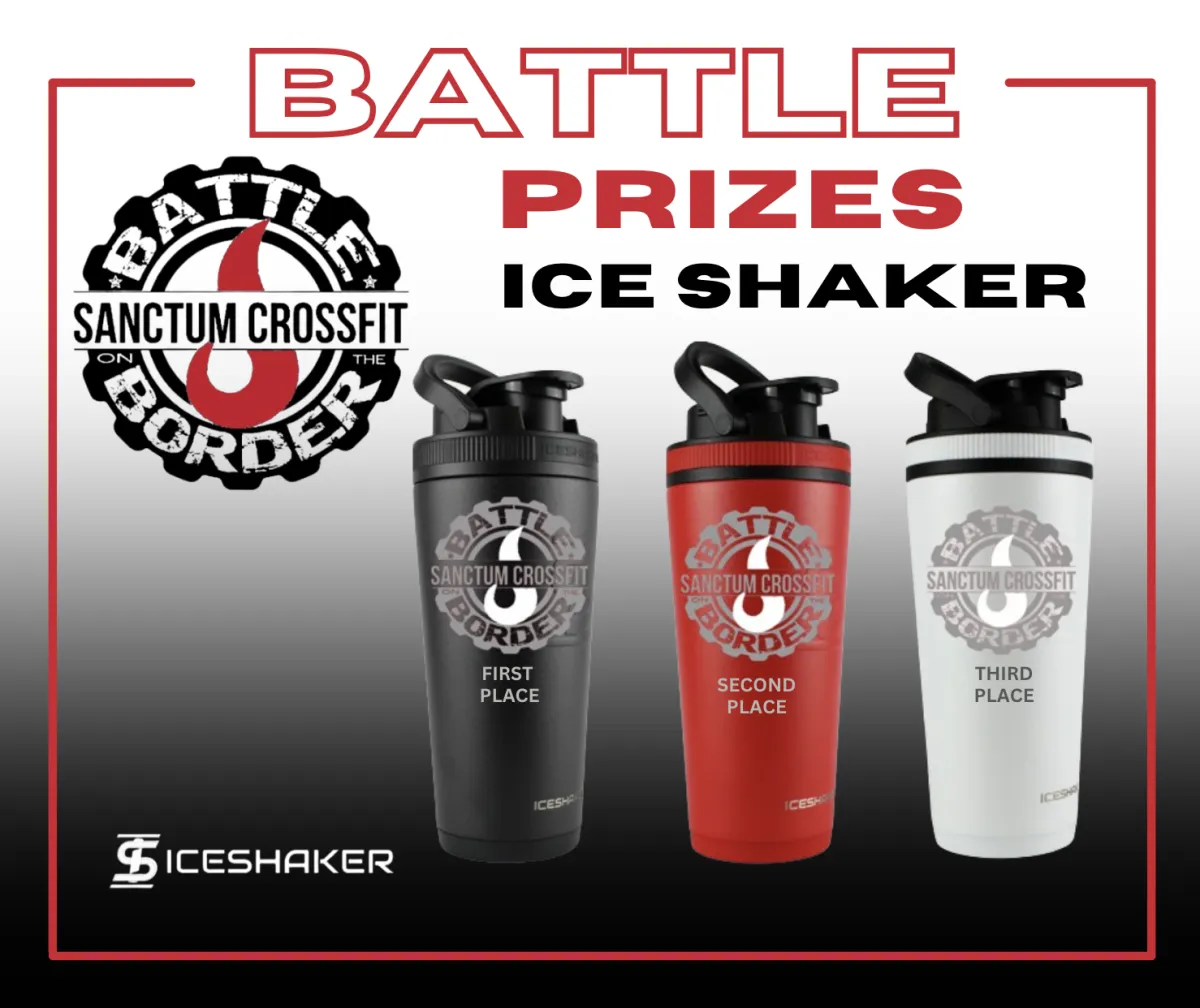 Ice Shaker, 2024 Battle on the Border Prizes ice shaker, CrossFit competition prize sponsor, crossfit solus, prosper tx