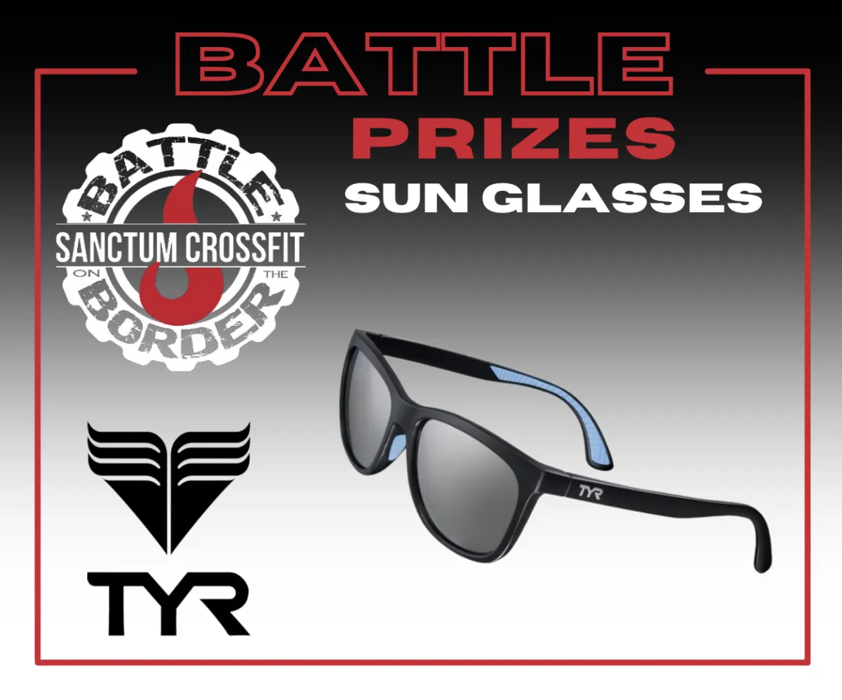 tyr, tyr sunglasses,2024 Battle on the Border Prizes TYR, CrossFit competition prize sponsor, crossfit solus, prosper tx