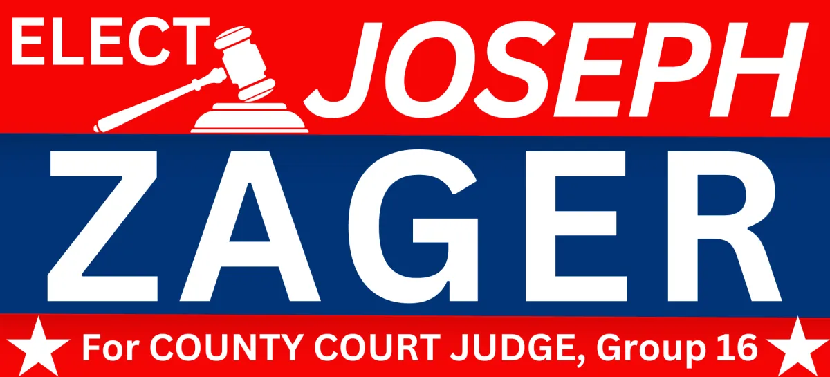 Joseph Zager for County Court Judge Logo