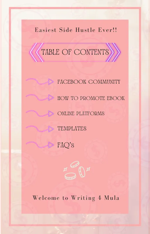 writing for mula table of contents image